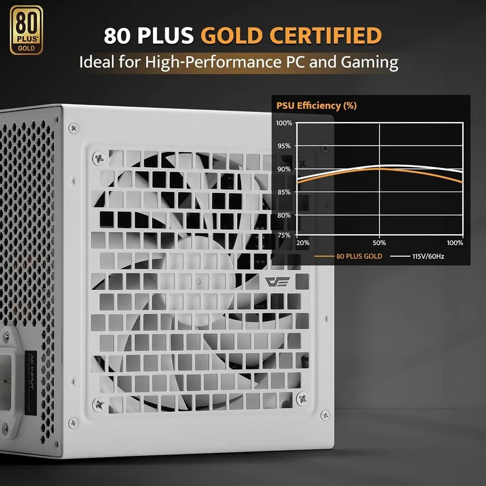 مزود طاقة دارك فلاش PMT850 ذهبي بكابلات قابلة للفصل - 850 واط / أبيض