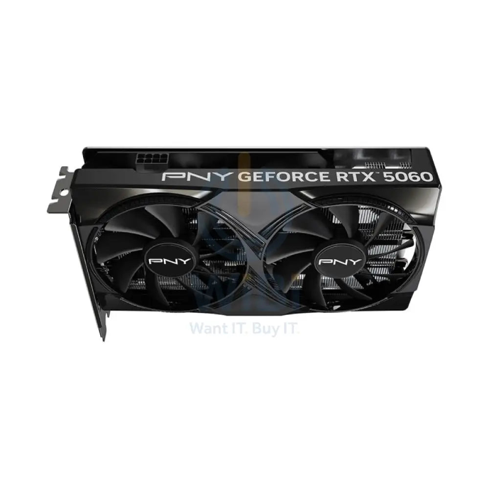 PNY NVIDIA GeForce RTX 5060 8GB OC Dual Fan Graphics Card - 8GB / GDDR7 / 128-bit / PCIe 5.0 / DisplayPort 2.1 / HDMI