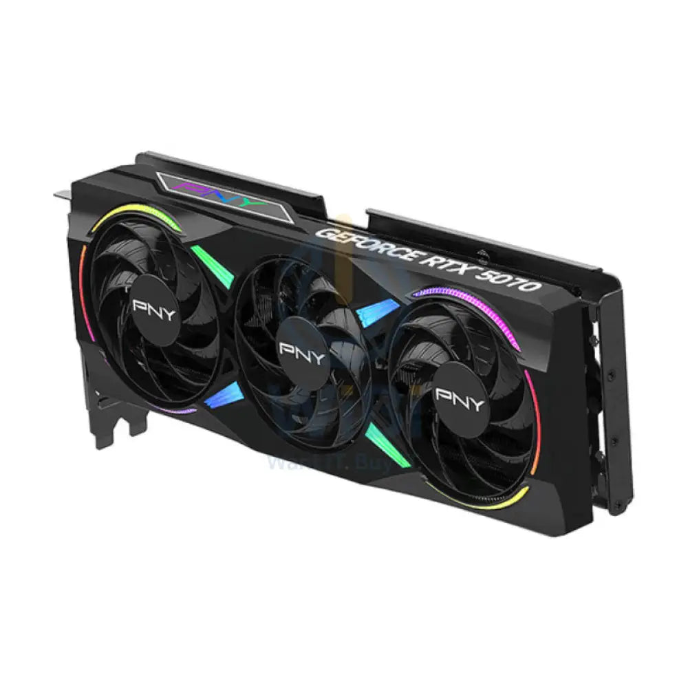 PNY NVIDIA GeForce RTX 5070 ARGB EPIC-X RGB OC Triple Fan Graphics Card - 12GB / GDDR7 / 192-Bit / PCIe 5.0