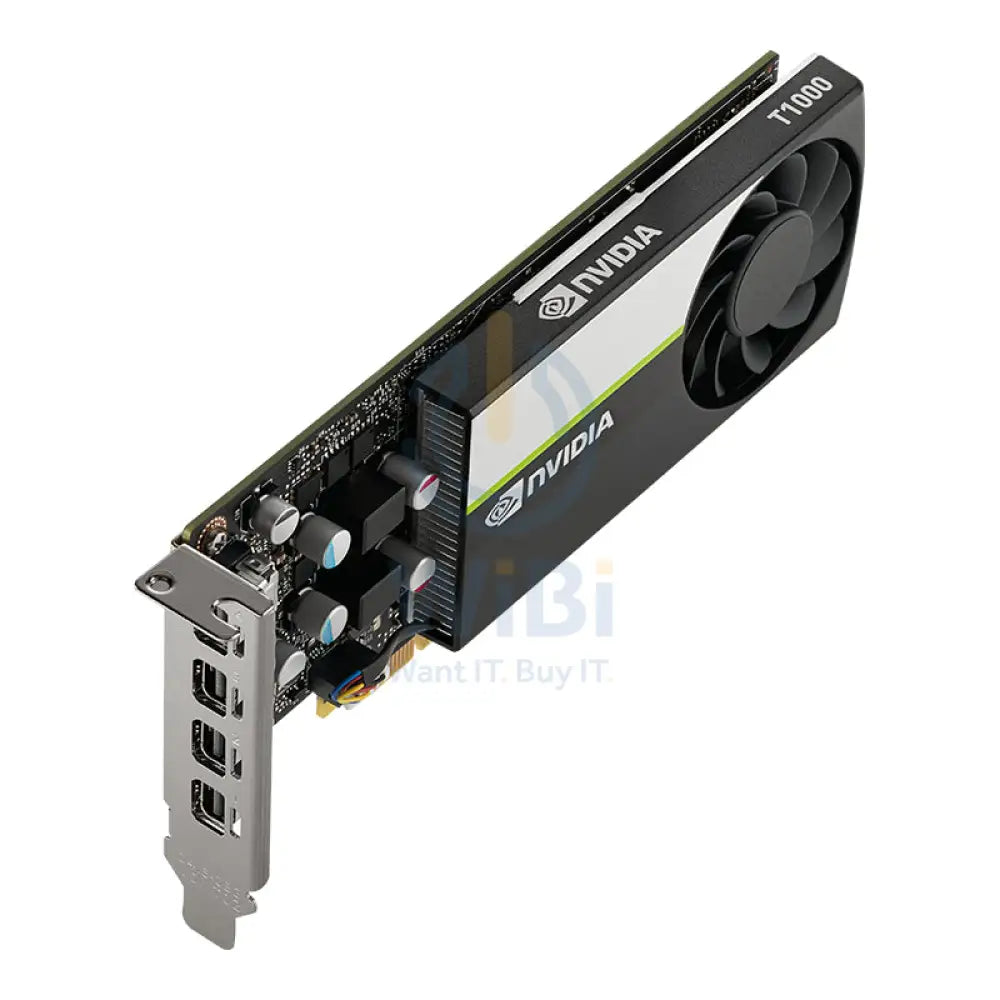 PNY NVIDIA T1000 Graphics - 8GB / GDDR6 / 128-bit / PCI Express 3.0 / Mini DisplayPort Accessories > Server &