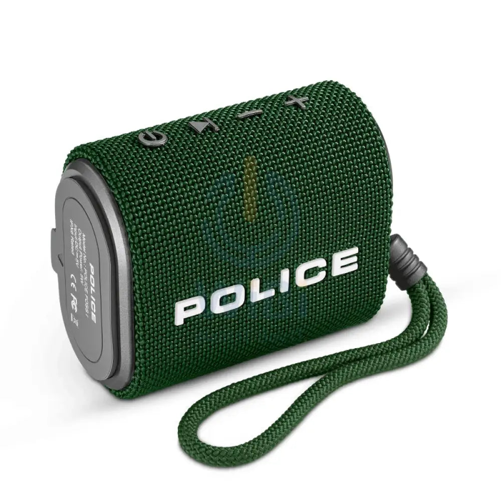 POLICE Mini Portable Speaker I - Bluetooth / 3.5mm / Green Accessories > Audio > Speakers