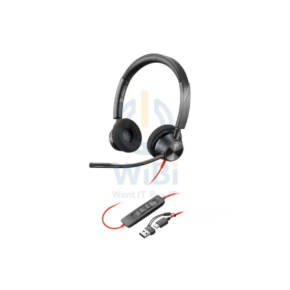 Poly Blackwire 3300 Series - Black Accessories > Audio > Headphones