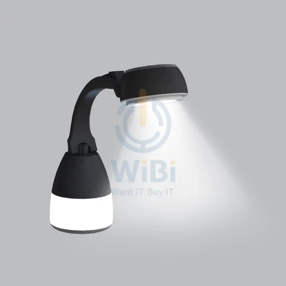 Porodo 2-in-1 Desk Lamp - Torch / Compact Outdoor Lantern / Black Outdoor & Travel > Lamps