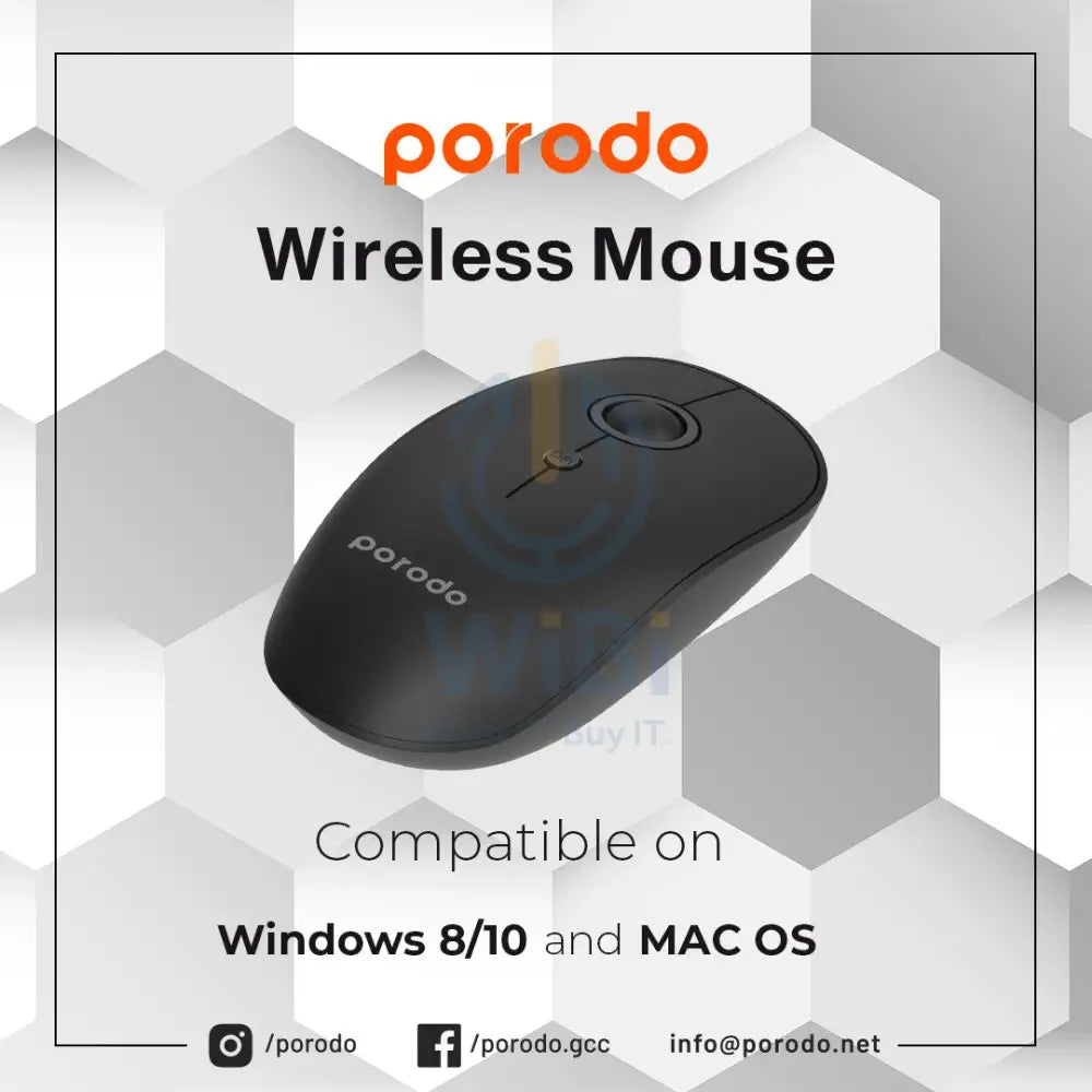 Porodo 2-in-1 Wireless Mouse Accessories > Keyboard & Mouse