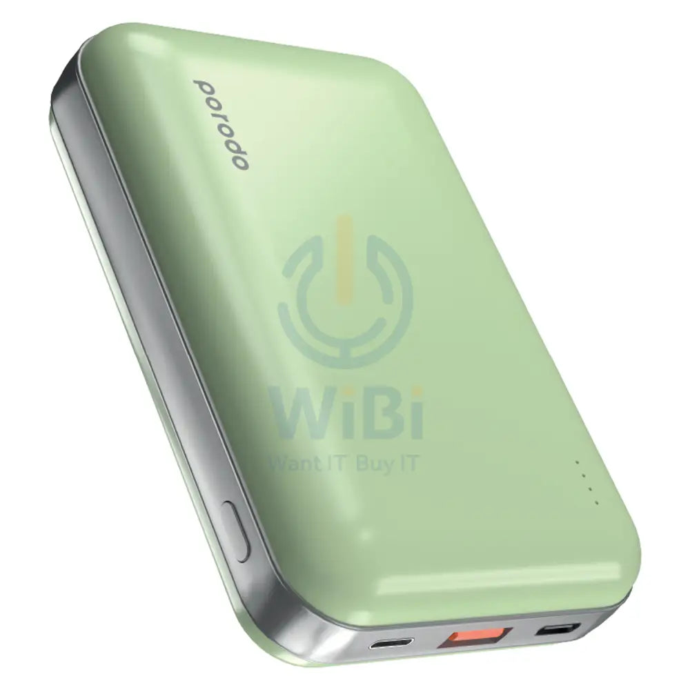 Porodo 20000mAh Power Bank With Type-C & Lightning Input - Green Accessories > Power Bank