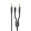 Porodo 2in1 Aux 3.5 to 3.5 + Lightning Cable - 1.2 Meter / Black Accessories > Cables & Converters > Cables