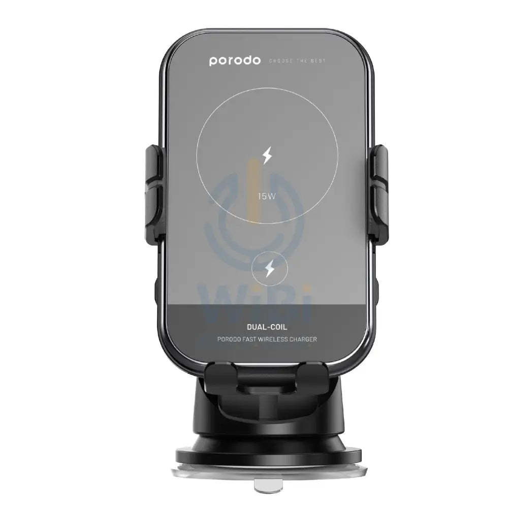 Porodo 3 In 1 Car Charger Mount 15W With QC3.0 Car Charger Accessories > Mobiles & Tablets > Mobiles > Car Chargers