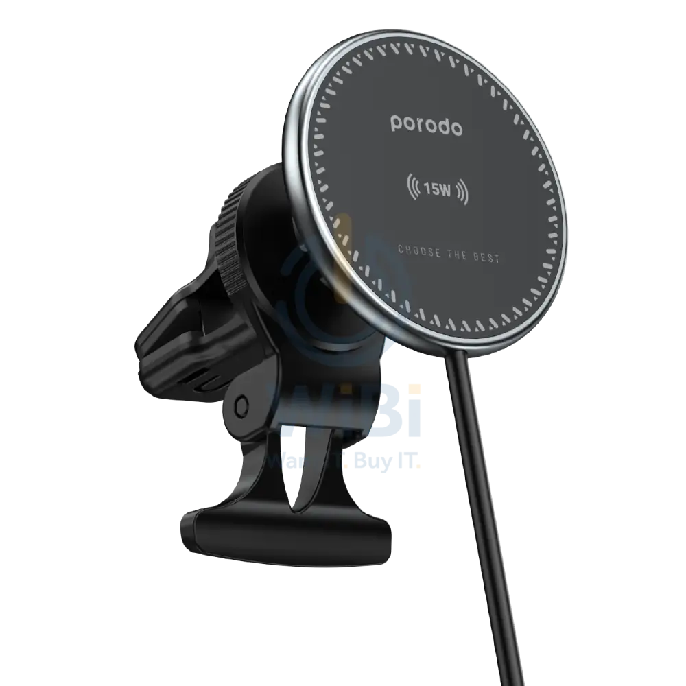 Porodo 3 In 1 Magnetic Car Charger Mount 15W With 20W PD Car Charger Accessories > Mobiles & Tablets > Mobiles > Car