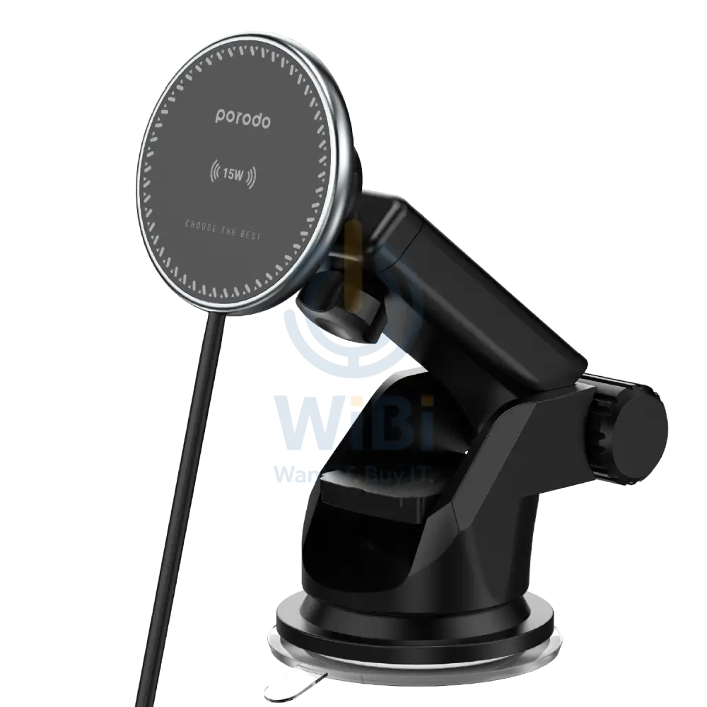 Porodo 3 In 1 Magnetic Car Charger Mount 15W With 20W PD Car Charger Accessories > Mobiles & Tablets > Mobiles > Car