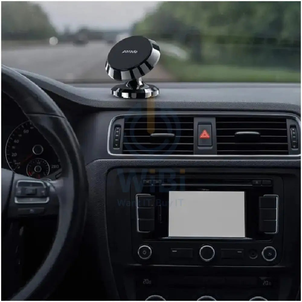 Porodo 4 Circular Discs Magnetic Car Mount - Black Accessories > Mobiles & Tablets > Mobiles > Mobile Holder / Stands