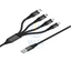 Porodo 4in1 Aluminum Braided Fast Charge Cable (1.2m/4ft) - Black Accessories > Cables & Converters > Cables