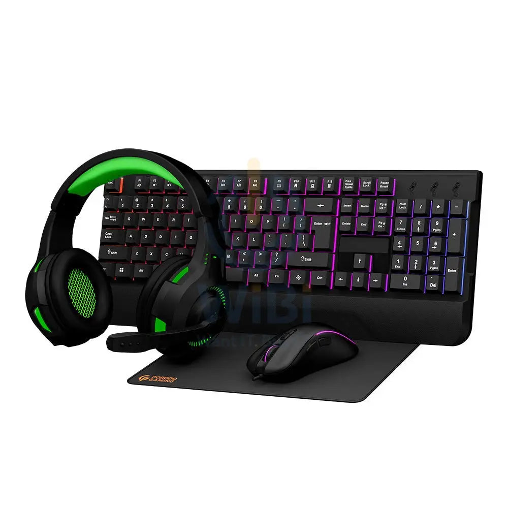 Porodo 4in1 Gaming Starter Kit - Black Accessories > Keyboard & Mouse > Gaming Zone