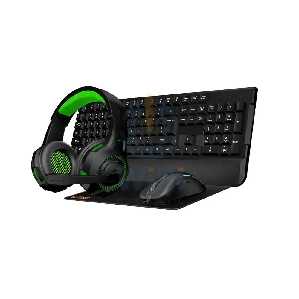 Porodo 4in1 Gaming Starter Kit - Black Accessories > Keyboard & Mouse > Gaming Zone