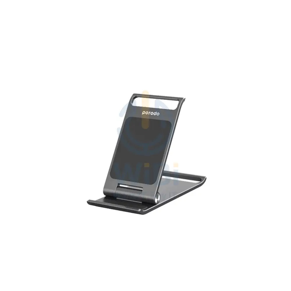 Porodo Aluminum Alloy Foldable Mobile Stand - Grey Accessories > Mobiles & Tablets > Mobiles > Mobile Holder / Stands