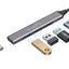 Porodo Blue 4 in1 USB-A Hub to 1 x USB-A 3.0 5Gbps and 3 x USB- A 2.0 480Mbps - Black Accessories > USB Hub