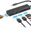 Porodo Blue 5 in 1 USB-C Hub HDMI USB SD MicroSD - Black Accessories > USB Hub > Offer Zone