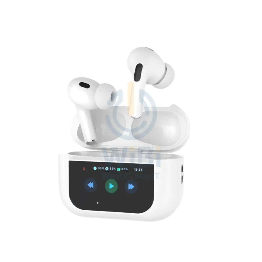 Porodo Blue Earbuds Pro2 - 1.47’’ Touch / Wireless / ANC / USB-C Accessories > Audio > Headphones
