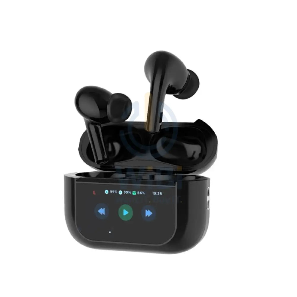 Porodo Blue Earbuds Pro2 - 1.47’’ Touch / Wireless / ANC / USB-C / Black Accessories > Audio > Headphones