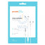 Porodo Blue Stereo Earphones With AUX Connector 1.2M/3.5mm - White Accessories > Audio > Headphones