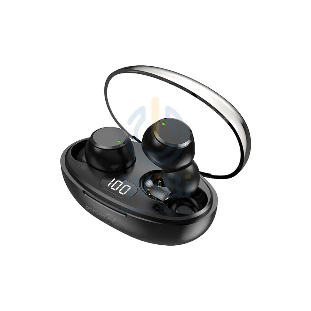 Porodo Blue True Bliss In-Ear Buds - Black Accessories > Audio > Headphones