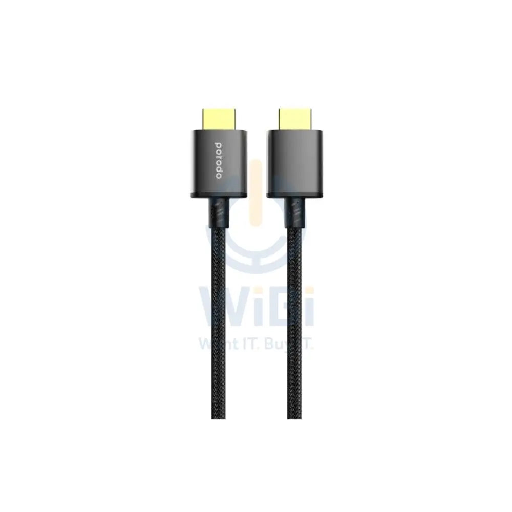Porodo Braided HDMI Ultra HD Cable -1.8 Meter / Black Accessories > Cables & Converters > Cables