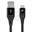 Porodo Braided USB-A to Type-C (3A 2.2m) - Black Accessories > Cables & Converters > Cables