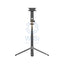 Porodo Dual Lighting Selfie Stick Remote Shutter - Black Accessories > Mobiles & Tablets > Mobiles > Mobile Holder