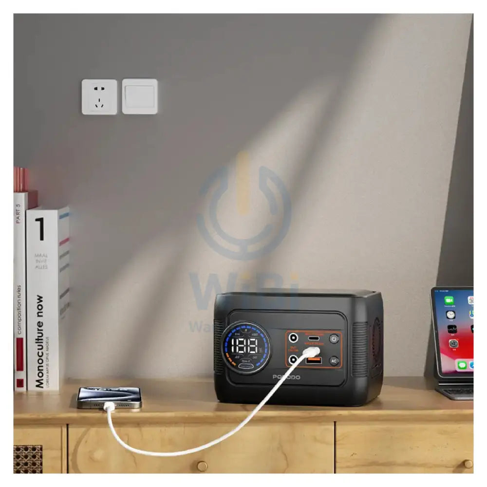 Porodo Forcebase Portable Power Station - 150W / Gray/Black Accessories > Power Station