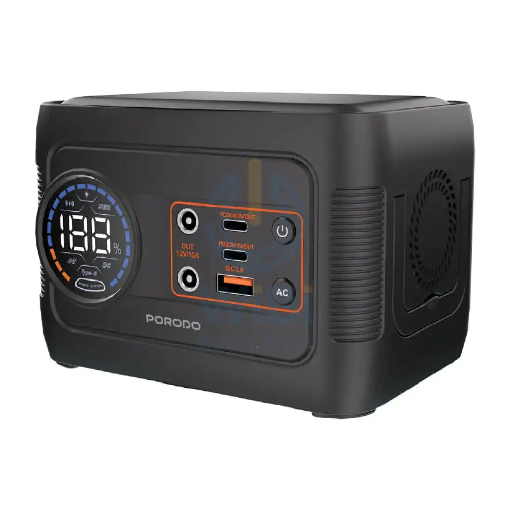 Porodo Forcebase Portable Power Station - 150W / Gray/Black Accessories > Power Station