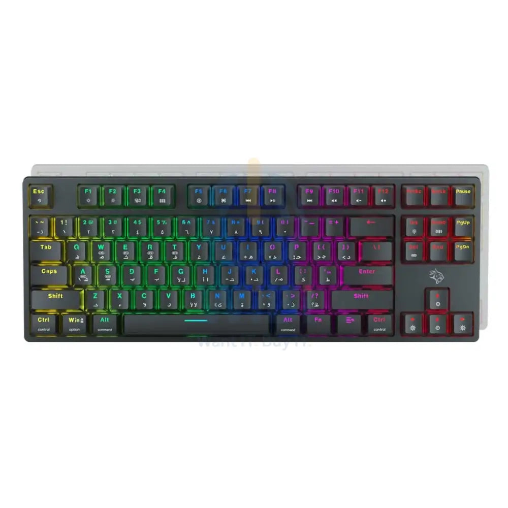 Porodo Gaming 3in1 Wireless Mechanical Keyboard TKL Gateron Switch - Blue Switch Accessories > Keyboard & Mouse >