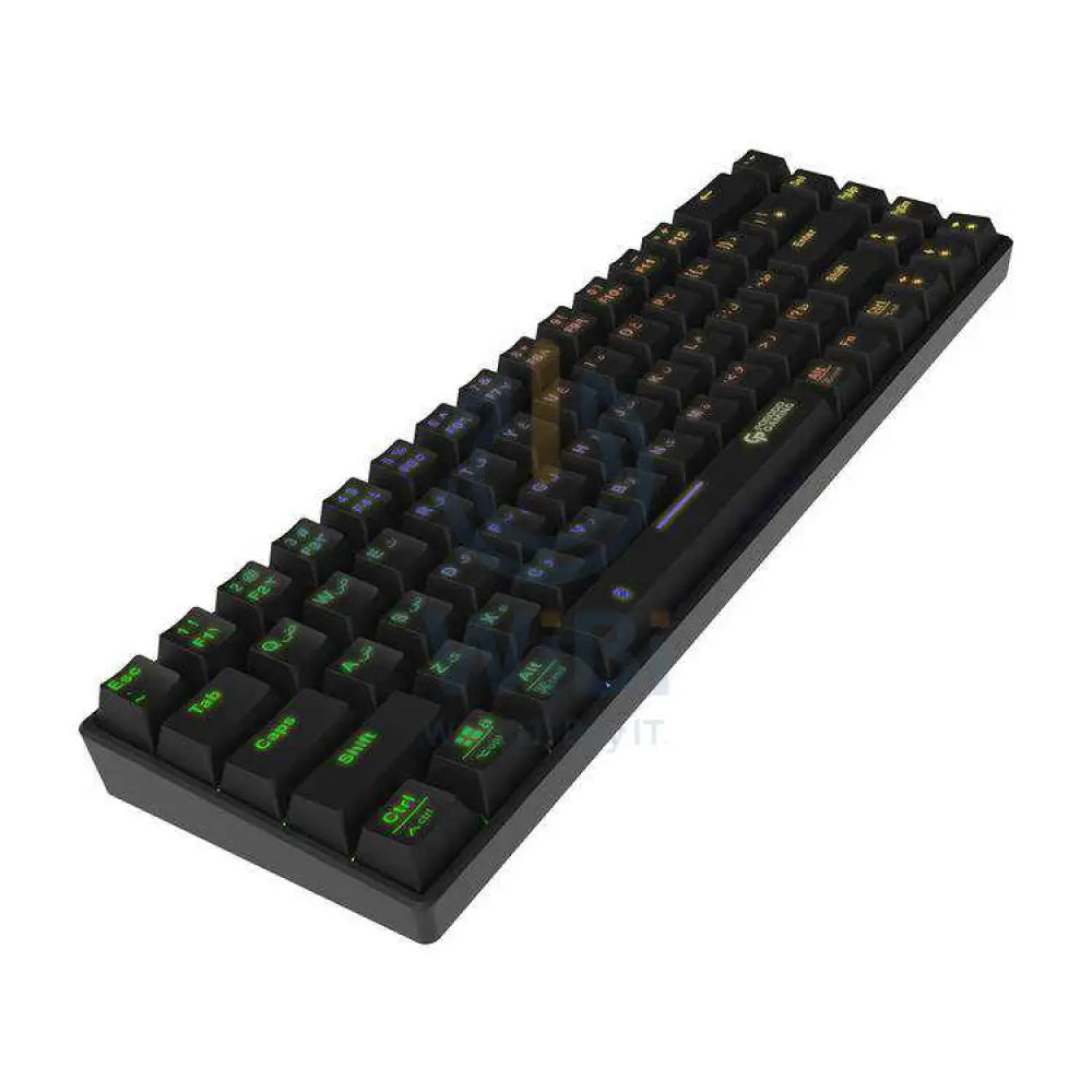 Porodo Gaming 68Keys Mechanical Keyboard with Wired and Bluetooth Dual Version - Black Accessories > Keyboard & Mouse >