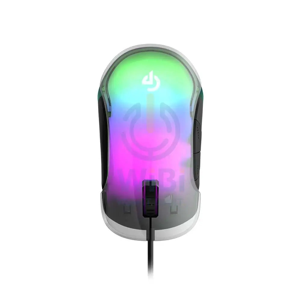 Porodo Gaming 8D Crystal Gaming Mouse - Clear Accessories > Keyboard & Mouse > Gaming Zone
