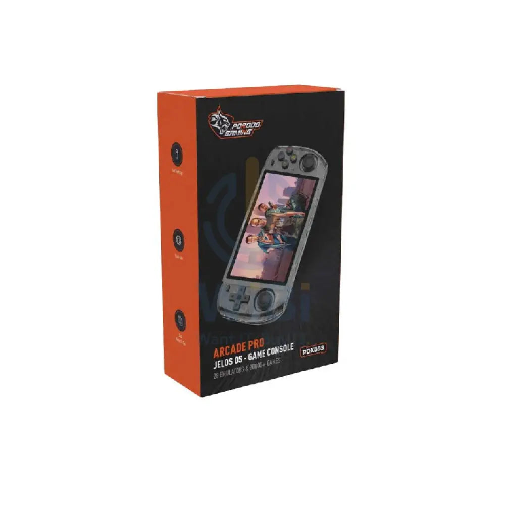Porodo Gaming Arcade Pro JELOS OS - Game Console / Black Gaming Consoles > Gaming Zone