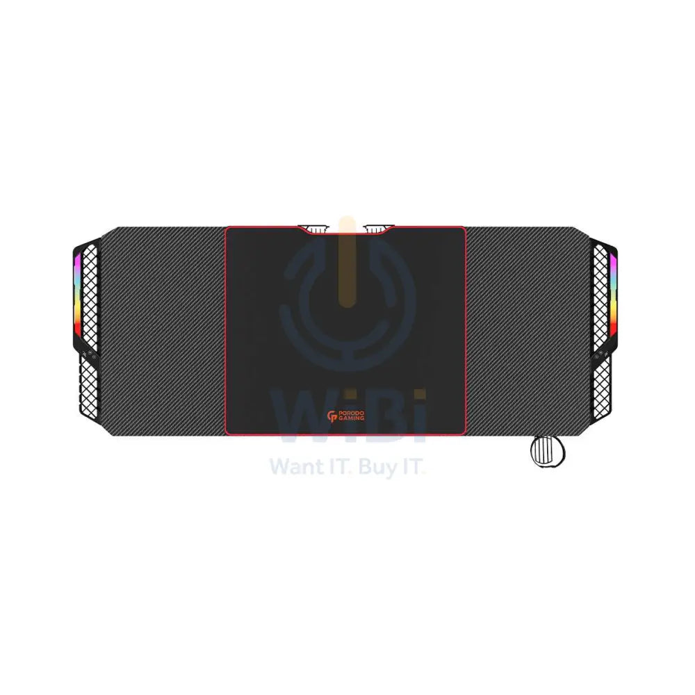 Porodo Gaming E-Sports Gaming Desk - Black Accessories > Other Accessories > Gaming Zone