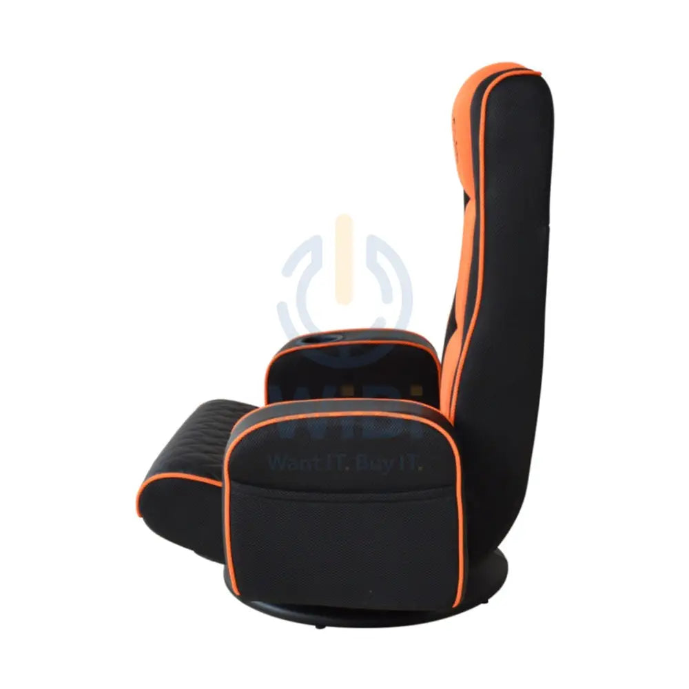 Porodo Gaming Predator Pro Gaming Seat with Armrest & Cupholder 360 Swivel - Black / Orange Accessories > Chairs >