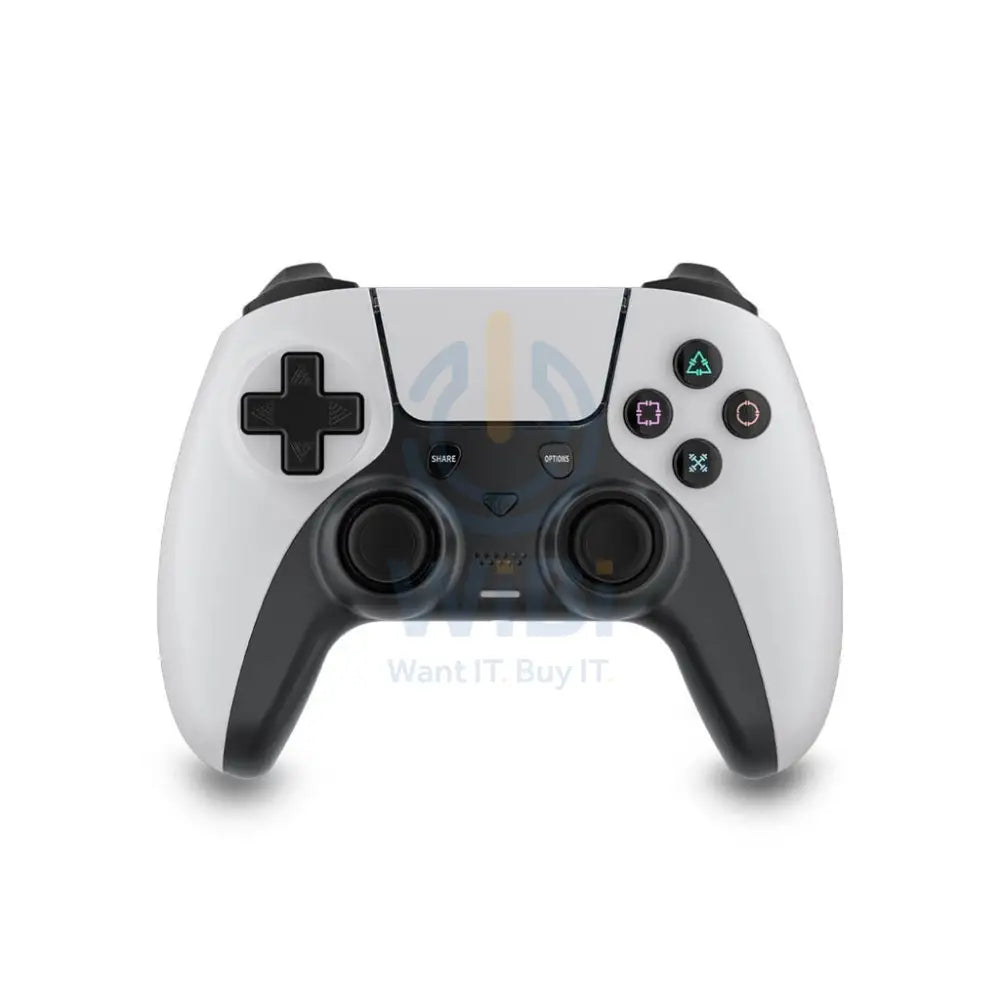 Porodo Gaming PS4 Wireless Controller With Macro & Turbo Keys - White Accessories > Gaming Controllers > Gaming Zone