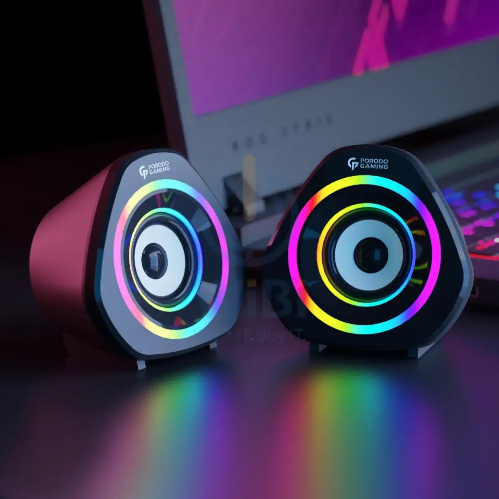 Porodo Gaming Stereo Gaming Speakers - Black Accessories > Audio > Speakers