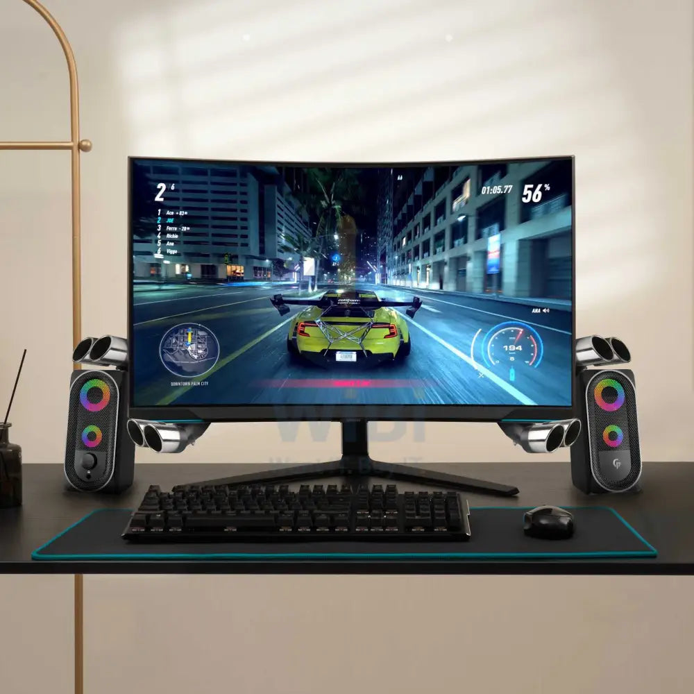 Porodo Gaming Stereo Speakers - Black Accessories > Audio > Speakers