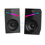 Porodo Gaming Gaming Stereo Wired Speakers Volume Knob Control - 1.1M / 3.5mm Aux / USB - Black Accessories > Audio >