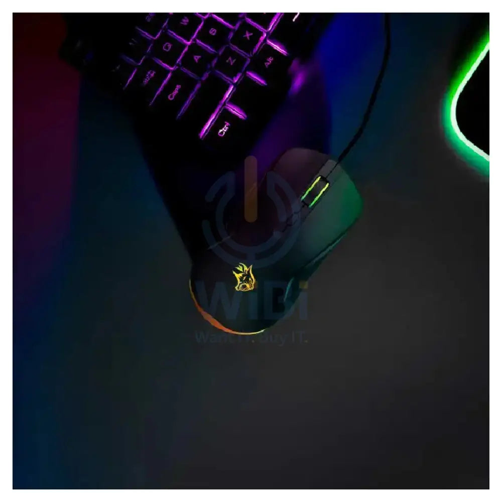 Porodo Gaming Wired Mouse - RGB / Black Accessories > Keyboard & Mouse > Gaming Zone