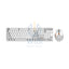 Porodo Gaming Wireless Keyboard Mouse Set - 2.4 GHz / 104 Keys / 1600 DPI / Arabic/English - White / A Accessories >