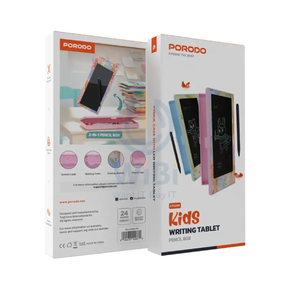 Porodo Kids Writing Tablets - Pink Accessories > Smart Devices