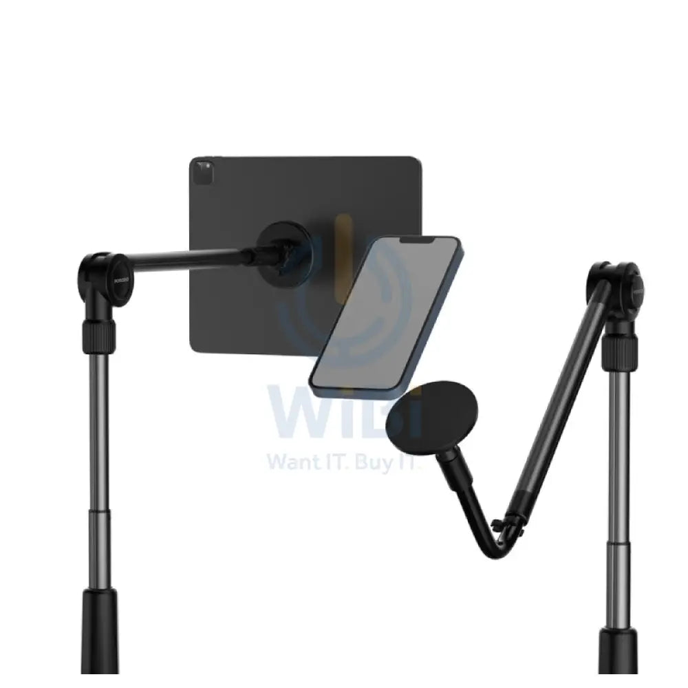 Porodo Lazy Man Stand with Magnetic Suction Accessories > Mobiles & Tablets > Mobiles > Mobile Holder / Stands