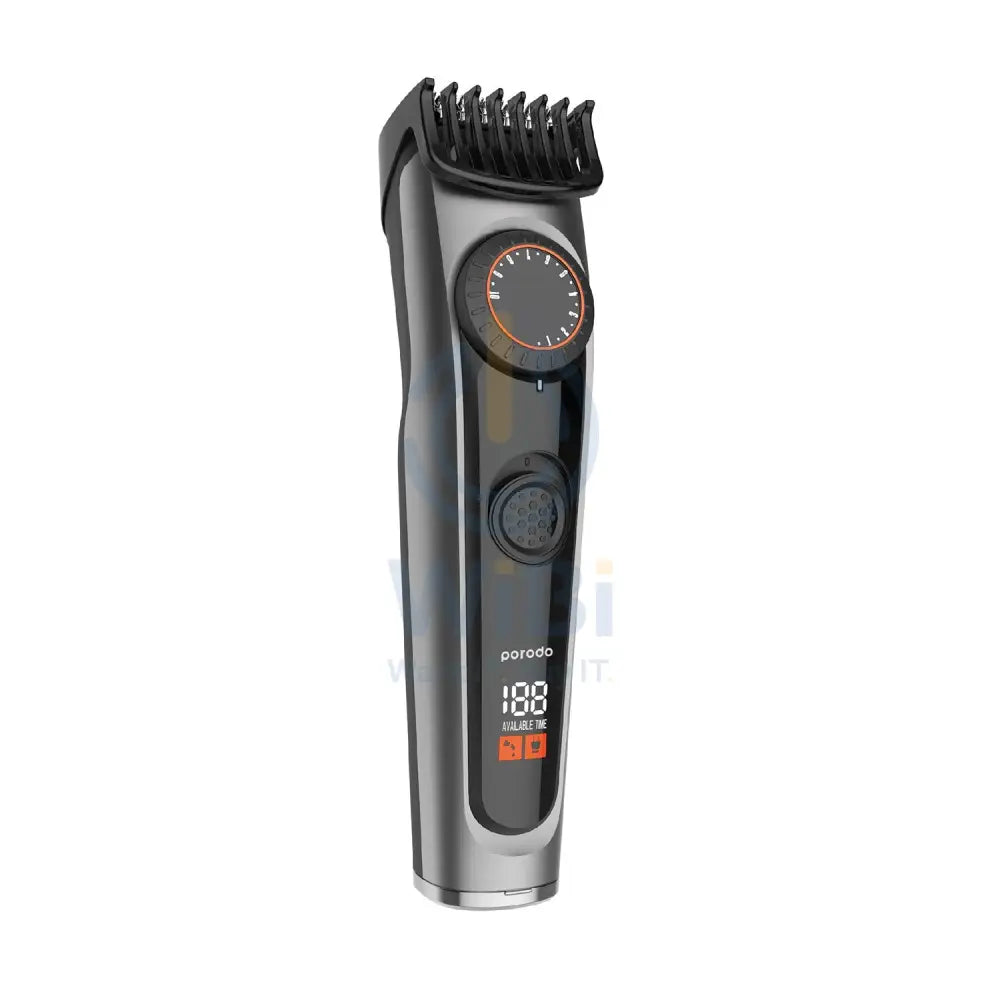Porodo Lifestyle High-Precision Beard Trimmer With Digital Display - Black Accessories > Smart Devices