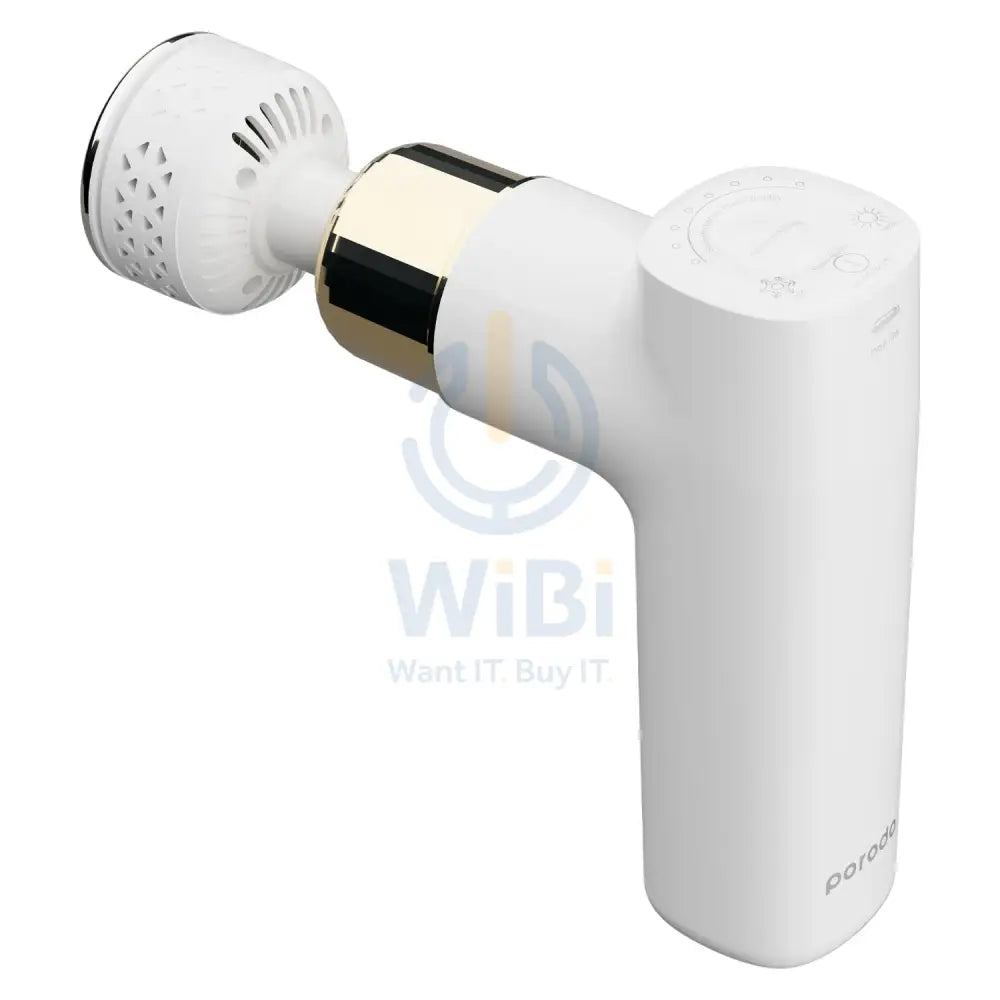 Porodo Lifestyle Hot & Cold Portable Massager With 4 Types Of Professional Massage Heads - White Accessories > Smart