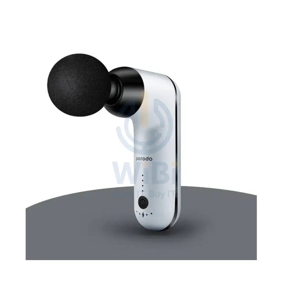 Porodo Lifestyle Mini Massage Gun Adjustable Speed-4Interchangeable Heads - White Accessories > Smart Devices