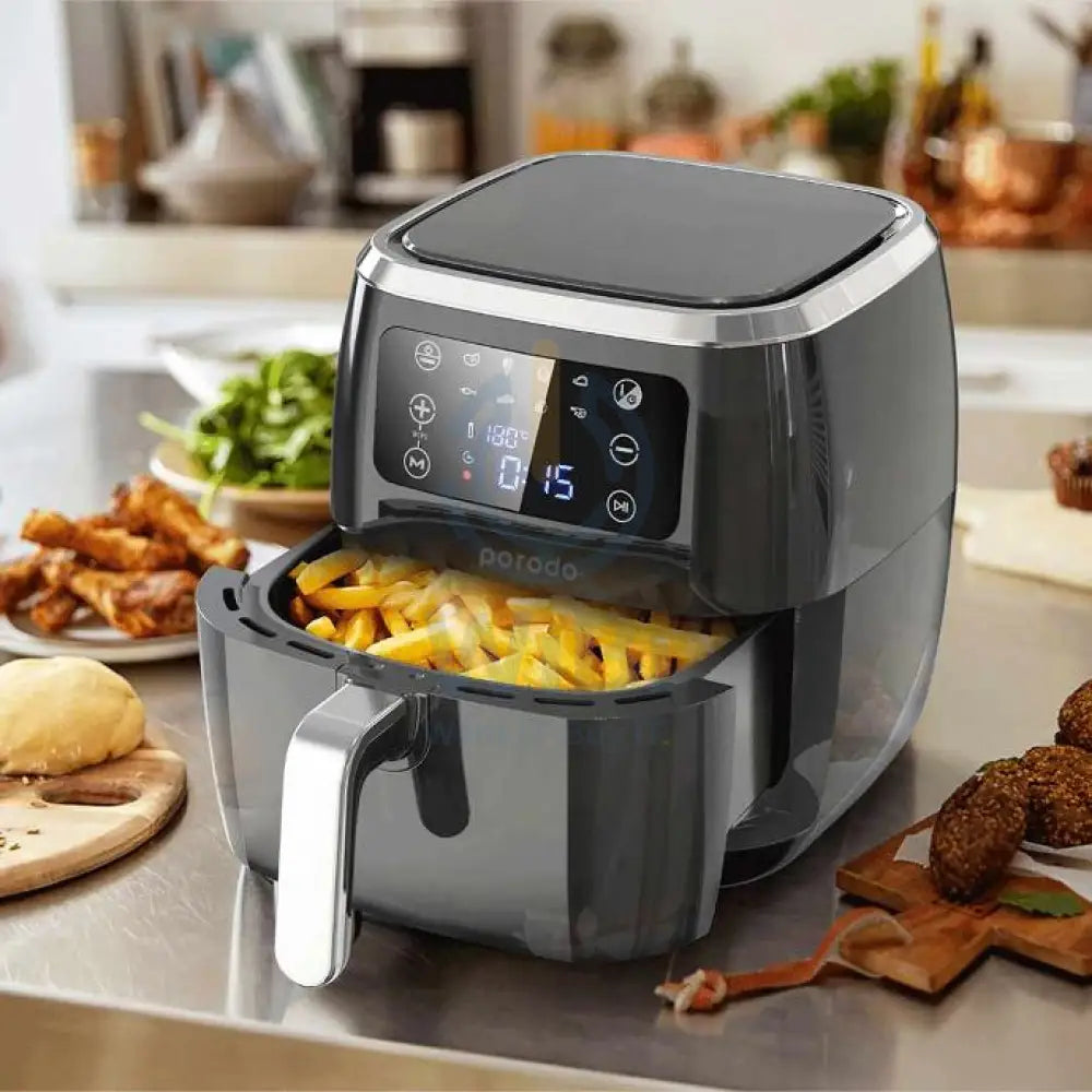 Porodo Lifestyle Smart Air Fryer with App Control 6L - Black Accessories > Smart Devices