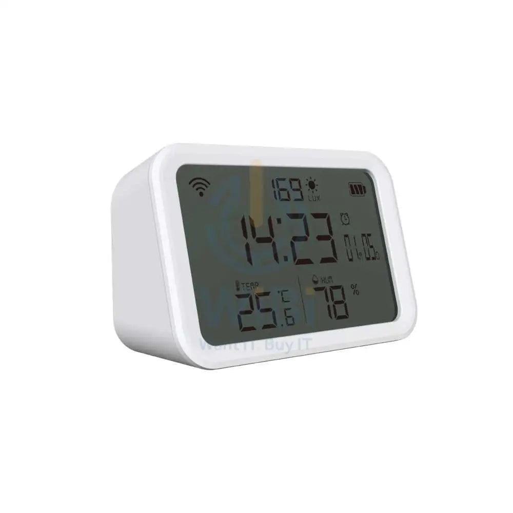 Porodo Lifestyle WiFi Smart Clock Ambience Sensor - White Accessories > Smart Devices