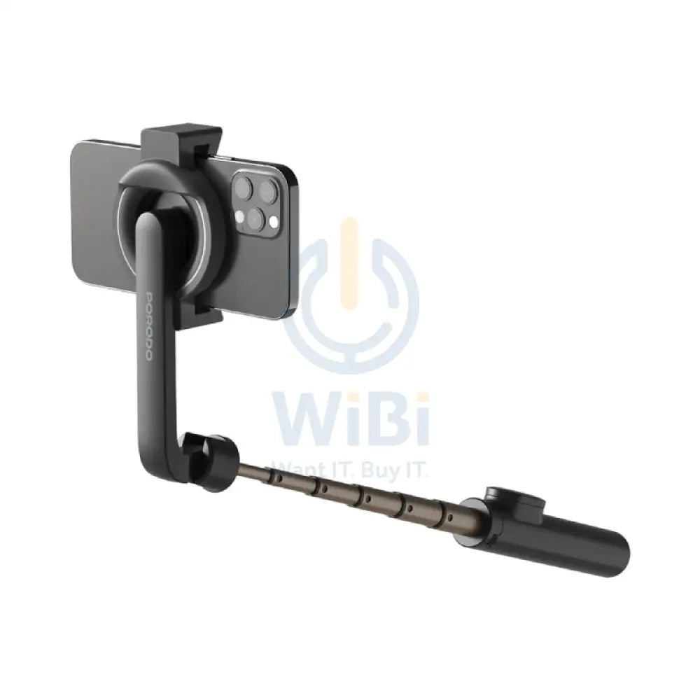 Porodo Magnetic Selfie Stick 64.5cm Extendable with Tripod Accessories > Mobiles & Tablets > Mobiles > Grips