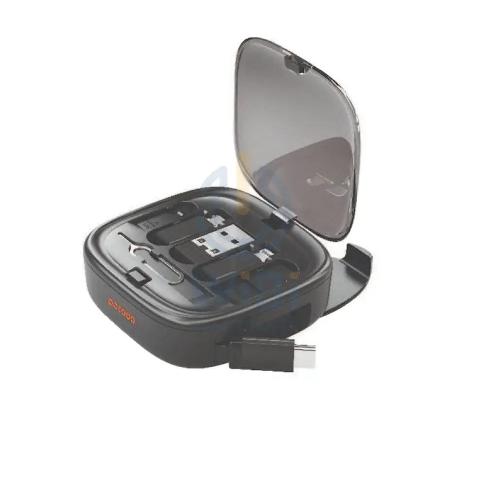 Porodo Multi-Device Charging Kit Data & Charge - 1M / USB-A / USB-C / Lightning / Micro USB / Black Accessories >